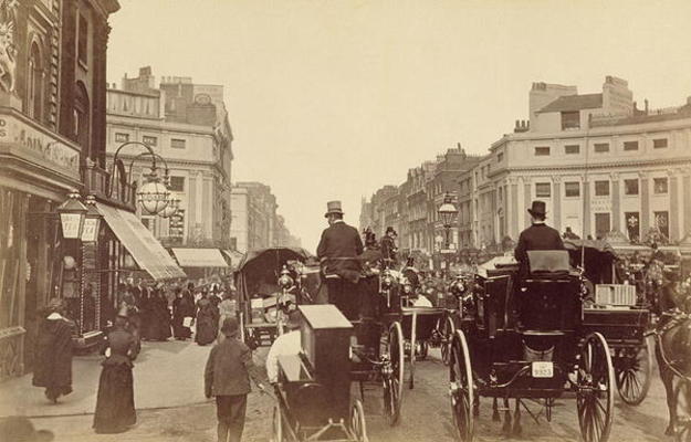 Regent Circus, London, c.1880 (sepia photo) a 