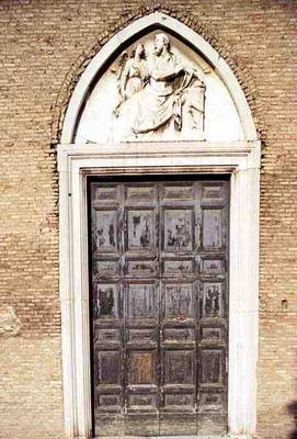 Right hand doorway of the convent, 17th century (photo) a 