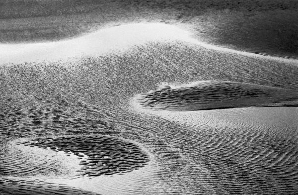 Sea and sand, Porbandar (b/w photo)  a 