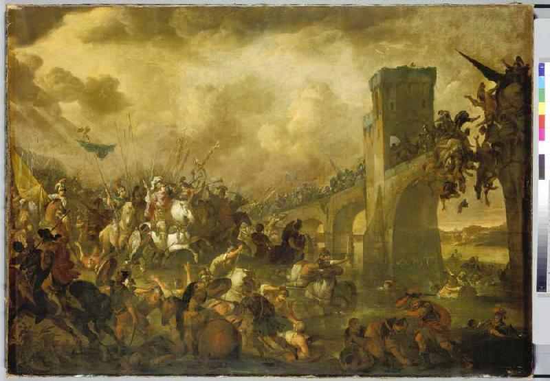 Sieg Konstantins in der Schlacht am Ponte Molle. a 