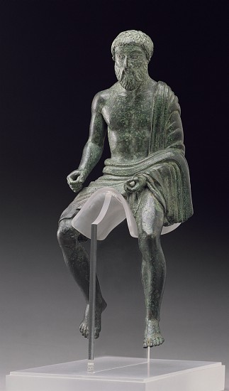 Statuette of a rider, Etruscan, late 5th century BC a 