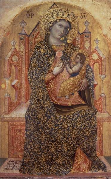 Enthroned Madonna / Ptg.by Veneziano a 