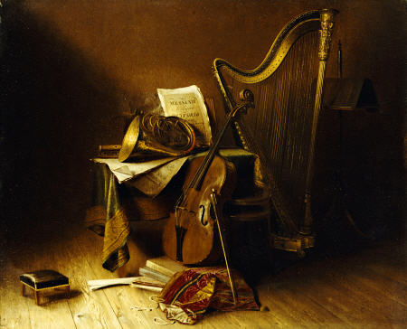 Still Life With Musical Instruments a 
