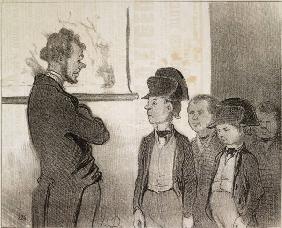 School, ...nouvel uniform / H.Daumier