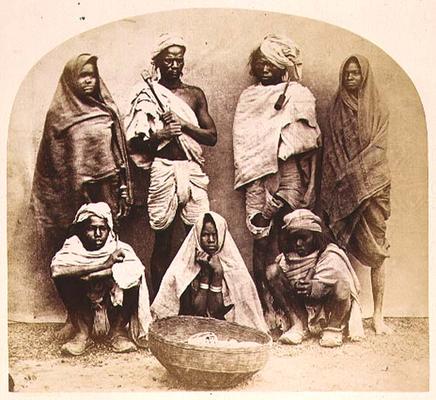 Saonras, an Aboriginal Tribe from Saugor, Central India, no. 355 from 'Faces of India', pub. 1872 (s a 