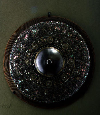 Shield, Persian, 1879 (mother-of-pearl inlay and metal) a 