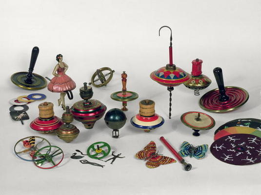 Spinning tops, humming tops and optical tops, 1890-1950 a 