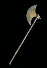 Steel axe with gold inlay, Egyptian, 15th century