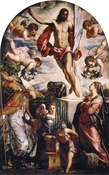 Tintoretto /Resurect.of Christi & Saints a 