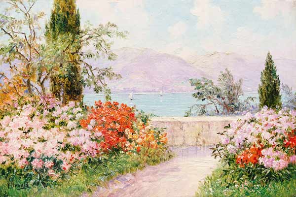 The Gardens Of The Villa Melzi On Lake Como a 