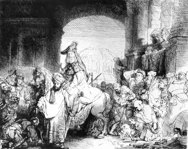 The Triumph of Mordecai, c.1640 a 