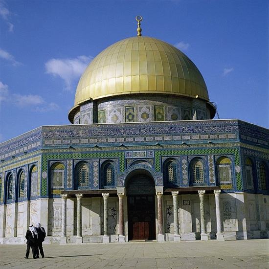 The Dome of the Rock, Temple Mount, built AD 692 a 