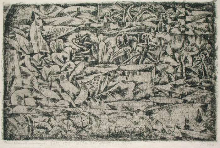 The Garden of Passion, 1913 (no 155) (etching on zinc)  a 