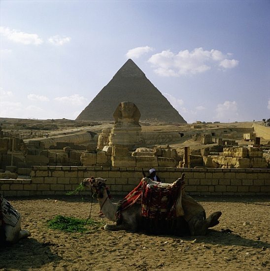 The Great Pyramid and the Sphinx a 