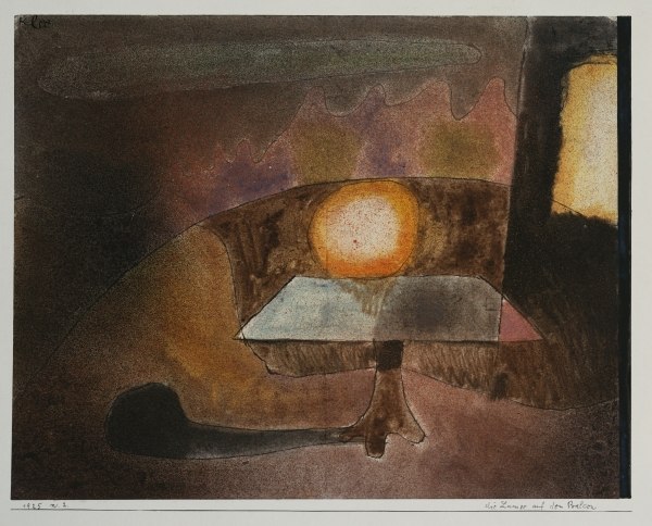The Lamp on the Terrace, 1925 (w/c on paper laid on board)  a 