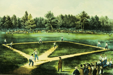 The American National Game Of Baseball a 