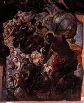 Tintoretto / Paradise, Detail / 1588/92