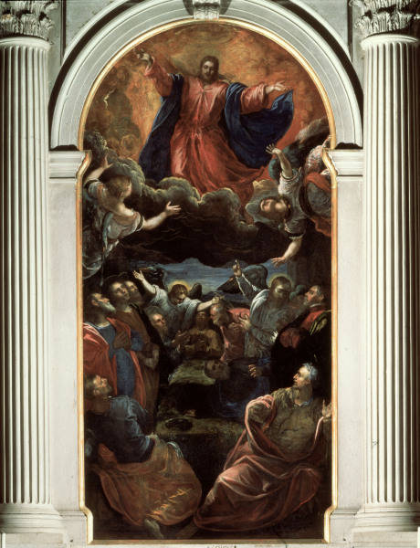 Ascension of Christ / Tintoretto School a 