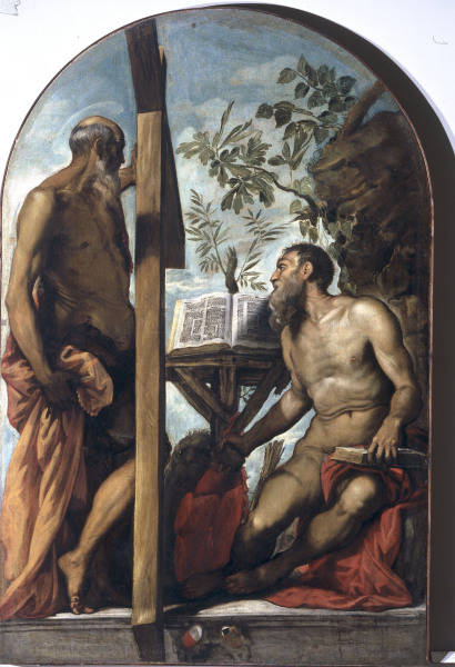 Tintoretto /Andreas & Jerome/ Ptg./ C16 a 
