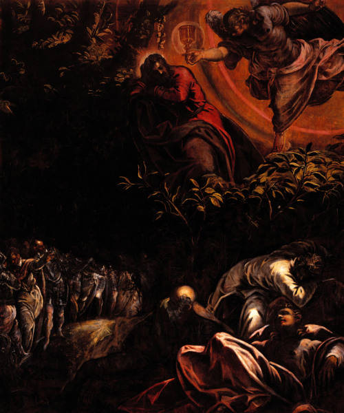 Le Tintoret, Jesus au Mont des oliviers a 