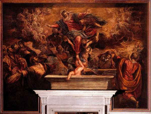 Assumption of Virgin / Tintoretto a 