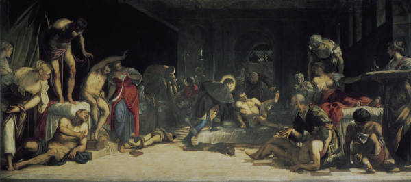 Tintoretto, originally Jacopo Robusti 1518-1594. ''St.Roche healing Victims of the Plague'', 1549. O a 