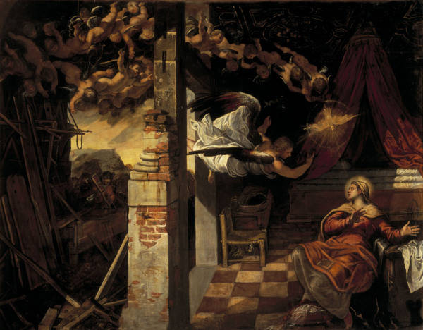Le Tintoret, Annonciation faite a Marie a 