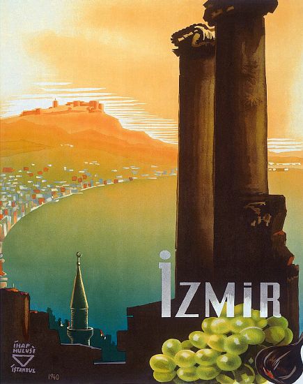 Turkey: Izmir, Turkey - Turkey Touring and Automobile Club poster by Ihap Hulusi Gorey a 