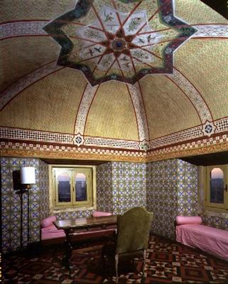 The 'Camera Turca' (Turkish Room) in the tower, 19th century (photo) a 