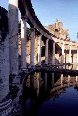 The Canopus canal surrounded by a cryptoporticus, Roman, 2nd century AD (photo) a 
