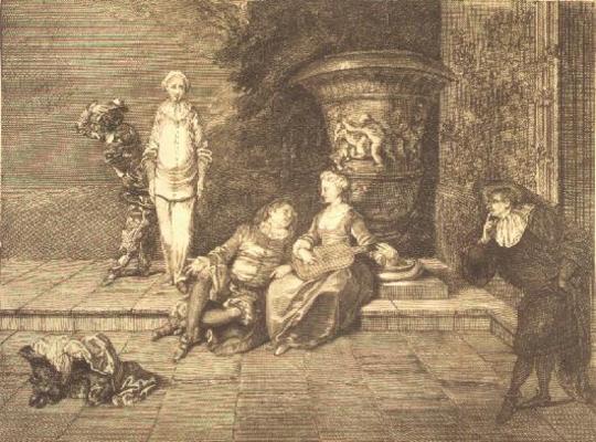 The Concert, 18th century (engraving) a 