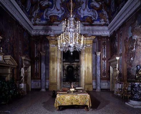 The entrance hall, designed for Cardinal Pietro Aldobrandini by Giacomo della Porta (1532-1602) 1601 a 