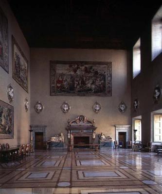 The 'Sala della Fatiche d'Ercole' (Hall of the Labours of Hercules) designed by Antonio da Sangallo a 