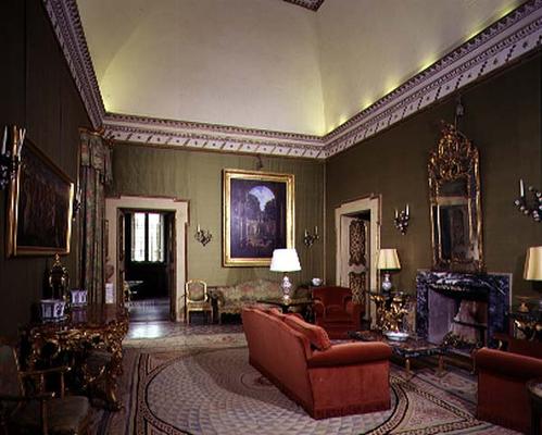 The 'Salotto Verde' (Green Room) designed for Cardinal Pietro Aldobrandini by Giacomo della Porta (1 a 