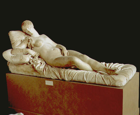 The Venus of Titian, sculpture by Lorenzo Bartolini (1777-1850) (plaster) a 