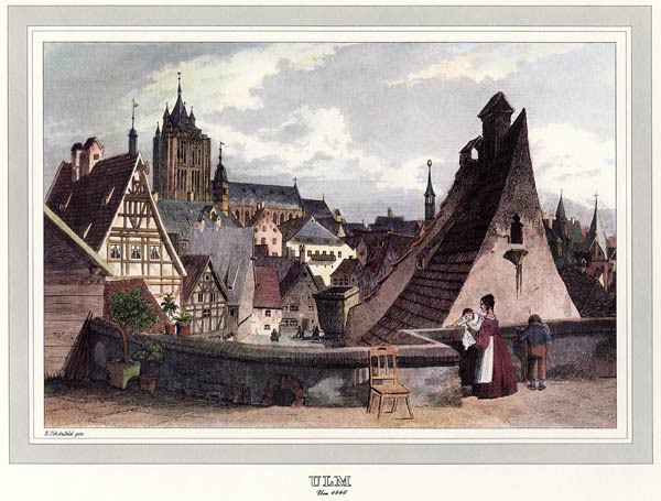 Ulm um 1840 / H. Schönfeld a 