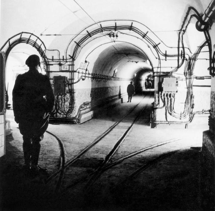underground galleries in line Maginot a 