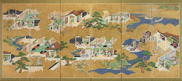 Various Scenes Of The Tale Of Genji a 