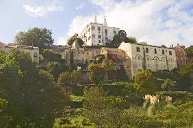 View of the hillside towards the National Palace (photo) 