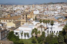 View over the Picasso Museum from the Alcazaba, Costa del Sol (photo) 