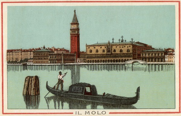 Venice, Molo and Doges palace, Col. lit. a 
