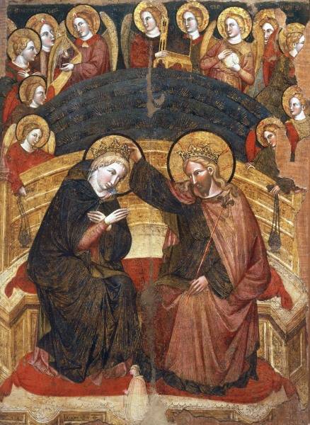 Coronation of Mary / Venet.Paint./ C14th a 