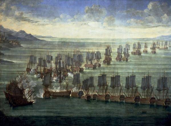 Venetian & Turk.Fleet 1645-71 / Paint. a 