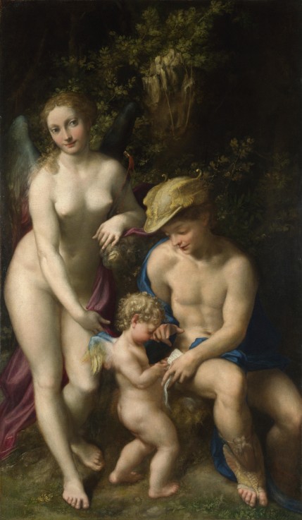 Venus with Mercury and Cupid (The School of Love) a 