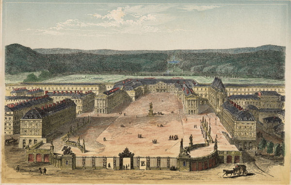 Versailles, Schloß / Holzstich um 1870 a 