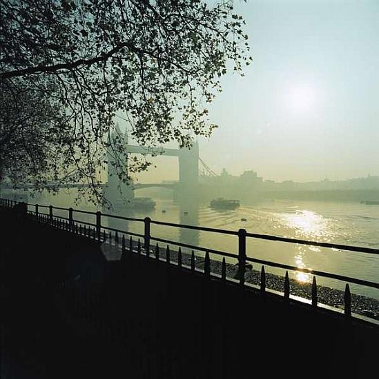 View of the River Thames looking towards Tower Bridge a 