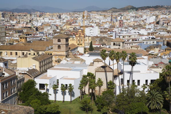 View over the Picasso Museum from the Alcazaba, Costa del Sol (photo)  a 