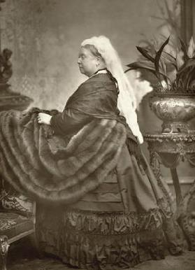 Victoria (1819-1901): full length portrait photograph by Stanislas Walery (fl.1884-98)