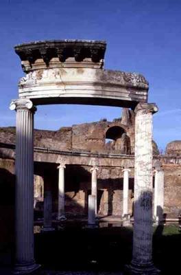 View of a colonnade, Roman, 2nd century AD (photo) a 