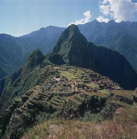 View of the citadel, Pre-Columbian Inca, probably built during the reign of Inca Pachacutec Yupanqui